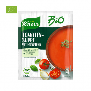 Knorr Bio Tomatensuppe mit Kräutern, 2 Teller, 47 Gramm